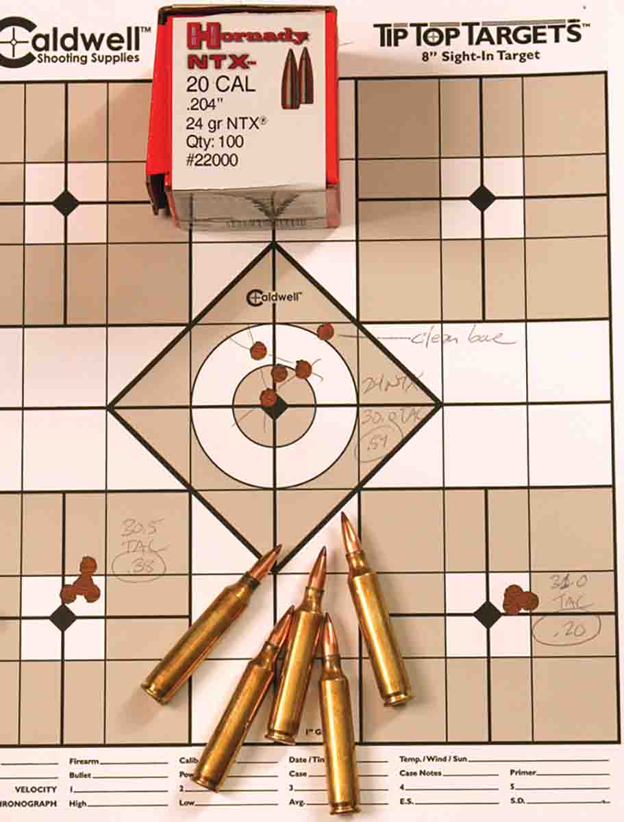 Shooting groups at 50 yards on windy days results in only about one-quarter of the amount of wind error found at 100 yards.